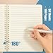 Lined Spiral Journal Notebook,100 Pages,5.71x 8.26 inches College Ruled Paper Double-Wire Spiral Notebook for Study and Notes - Pink Marble Pattern