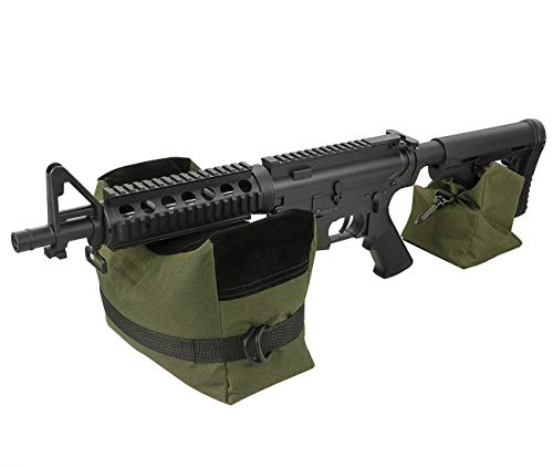 Twod Outdoor Shooting Rest Bags Target Sports Shooting Bench Rest Front & Rear Support SandBag Stand Holders for Gun Rifle Shooting Hunting Photography - Unfilled - Thumbnail 2