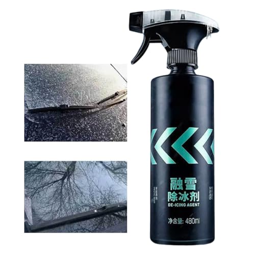 Spray para Eliminar Nieve del Coche - Líquido para Limpiar Escarcha - Spray para Coche De Eliminación De Escarcha Nieve Hielo | para Uso En Camión Sedán Minivan Espejo Retrovisor Lateral