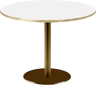 Restootab - Mesa de 120 cm, diseño roma bistró, color blanco