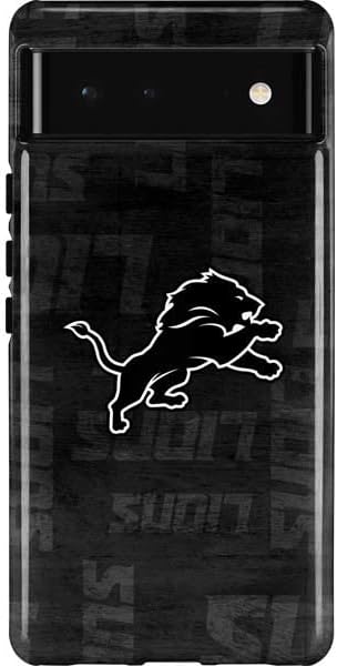 Skinit Pro Phone Case Compatible with Google Pixel 6 - Officially Licensed NFL Detroit Lions Distressed Design