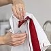 Sticky Toffee Kitchen Towels Dish Towels 100% Cotton, Stripe 4 Pack, 27.5 in x 19.5 in, Red