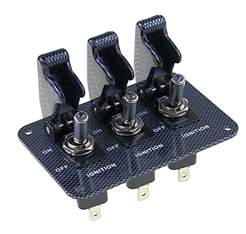 Interruptor indicador LED de 12V con tapa de seguridad para evitar encendido accidental 5