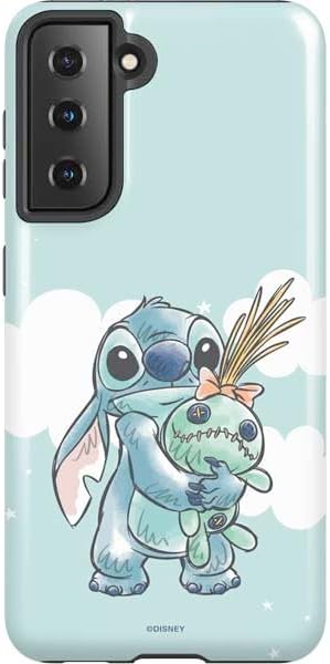 Skinit Pro Phone Case Compatible with Galaxy S21 5G - Officially Licensed Disney Lilo and Stitch Stitch and Scrump Design