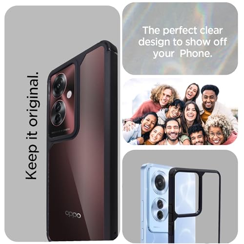 Image of A rtistque Hard Clear Back Cover Case for Oppo F25 Pro 5G | Shockproof TPU | Acrylic Armor Case for Oppo F25 Pro 5G | Stylish Protective Design - Transparent