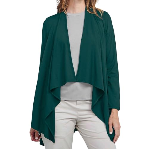 SCOTTeVEST Nicole Cardigan for Women - 6 Hidden Pockets - Lightweight Wrinkle-Resistant Sweater for Travel & More