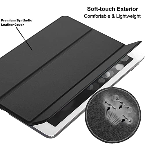 Image of DuraSafe Cases for iPad 10.2 inch 9th 8th 7th Gen PC Case A2602 MK2L3HN /A MK2P3HN /A A2603 A2605 MK663HN /A A2604 MK2N3HN /A MK6A3HN /A A2270 MYLC2HN /A MYL92HN /A A2428 A2429 A2430 A2197 MW762HN /A - Black