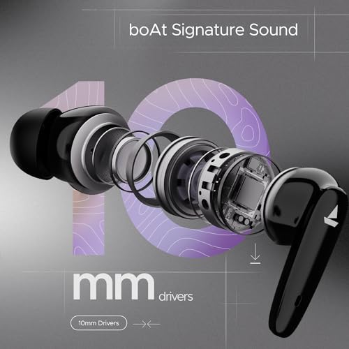 Image of boAt Airdopes 161 Pro in Ear Earbuds(Sleek Black)