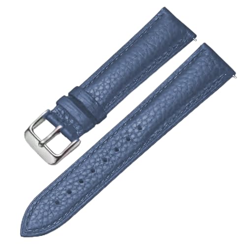 Image of Genuine Leather Watch Band Hand-Stitched Texture Padded Italian Leather Strap Quick Release 12mm 13mm 14mm 15mm 16mm 17mm 18mm 19mm 20mm 21mm 22mm 23mm 24mm Replacement Band for Women Men