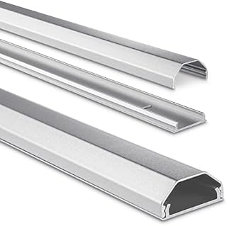 Hama Aluminium Cable Duct, Square, 110cm x 3.3cm x 1.7 cm, silver