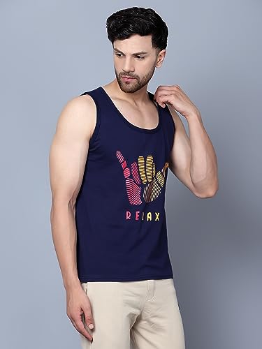 Image of Designer Men Vest Versatile Cotton Sando /Baniyan /Ganji for Boys - Perfect for Gym Workouts, Vacations, and Beaches
