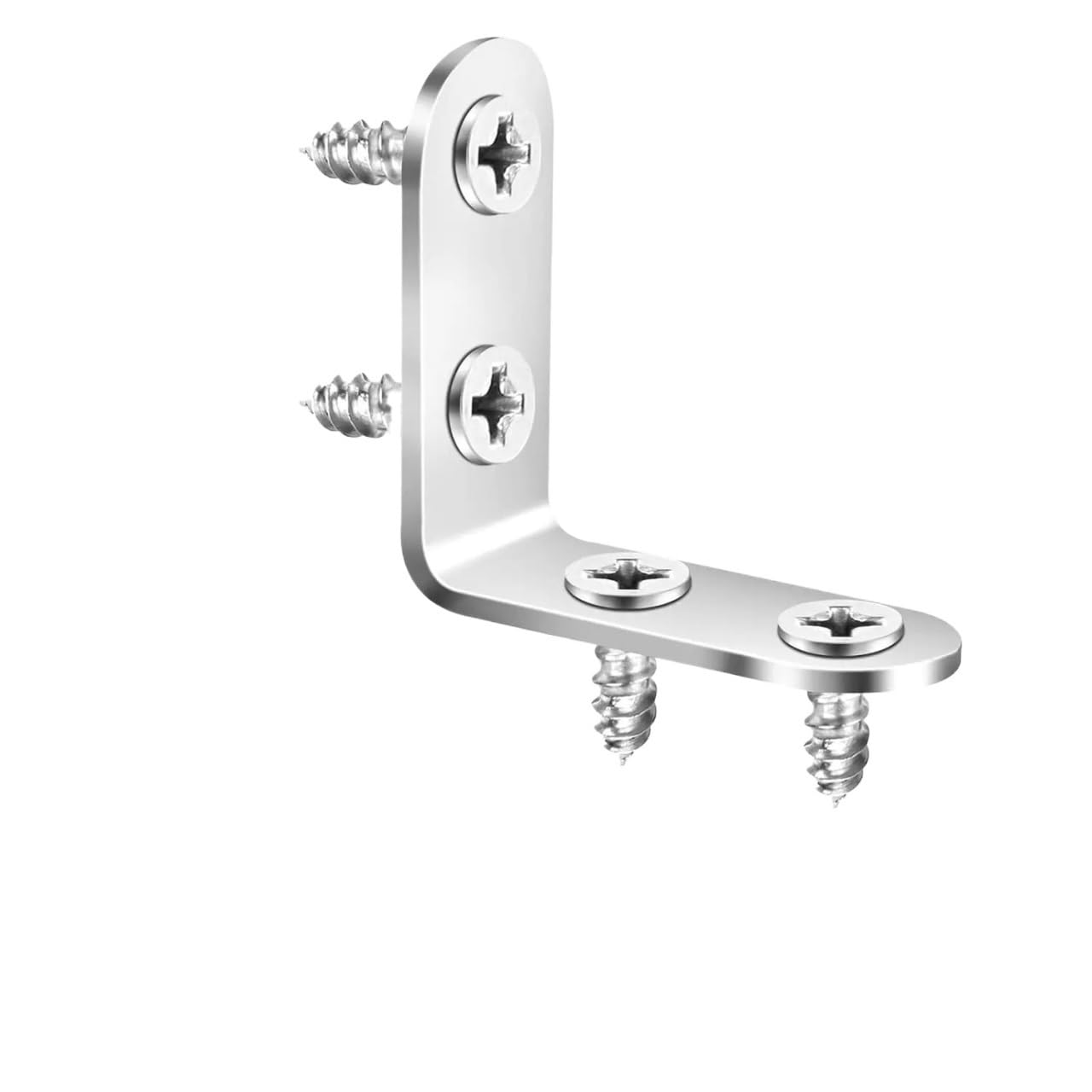 Hzomif 40X40x16mm 04 50Pcs Stainless Steel 90 Degree Angle Corner Brackets With Screws L Joint Brace