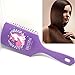 Produktbild Ovale Haarbürste, Massagekamm, Original-Entwirrer, Haarbürste für Friseursalons, Stylingwerkzeuge, Einhorn-Muster (lila)