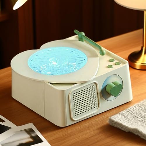 Enceinte sans fil avec son enveloppant et design tourne-disque vintage