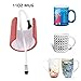 Kqcibz Sublimation Machine 220V Silicone Mug Heating Pad Mat Mug Heat Press Parts for Mugs Printing Press 11OZ Cups, Red