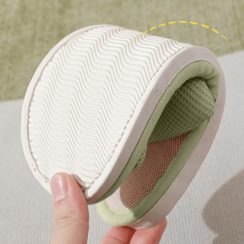 Womens Slipper Non-slip Four Seasons Cotton Linen Slippers Sole Bedroom Cozy Indoor Outdoor Home Slides for Women4