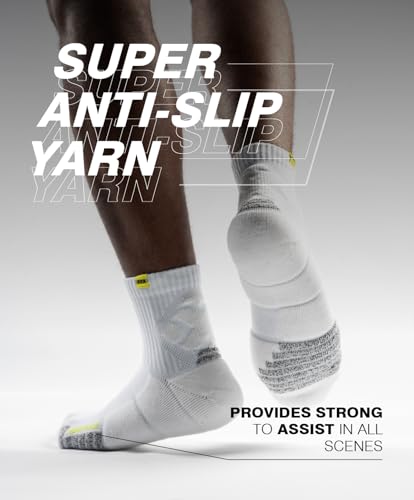 Basketball Socks for Men, Performance Cushioned Men's Athletic Low Cut Socks, Anti-slip Sports Socks2