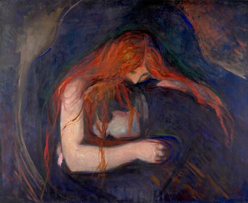 Pintura de vampiros de Edvard Munch Lienzo Cuadro Decorativo Alta Definición