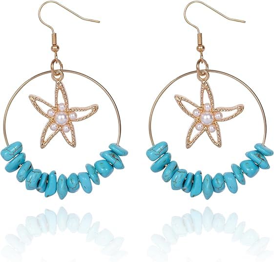 Purple Secret Delilah Star Fish Boho Earrings For Women and Girls (1 pair) Cute Earrings, Ocean Earrings, Blue Dangler Earrings, Ocean Jewellery (B0CYX1KRT4) Amazon Price History, Amazon Price Tracker