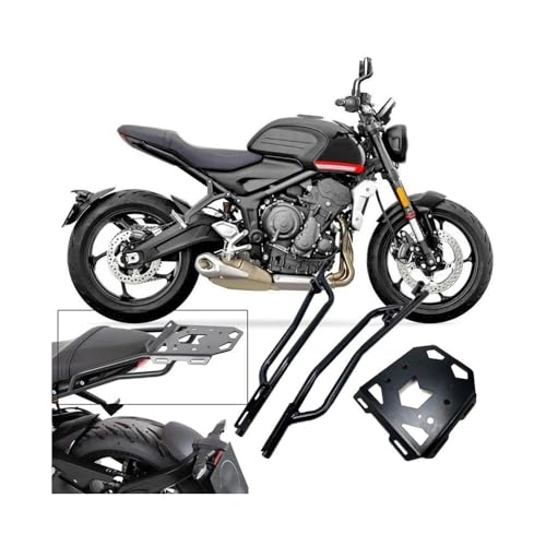 Support porte-bagages Trident 660 structure renforcée finition noire mate