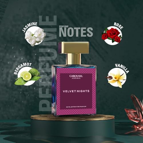 Image of Carousel Aroma Velvet Nights 50ml - Eau De Parfum for Unisex | Long Lasting Luxury Perfume | Premium Fragrance perfume for Men & Women | Pack of 1
