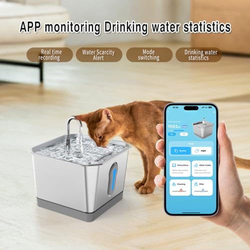 Dpofirs Stainless Steel Cat Water Fountain - Image 2