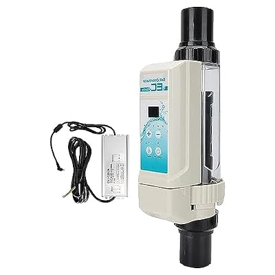 Salt System Salt Water Chlorator,Chlorine Generator Electrolyser Salt Chlorinator Salt Water System for Pools Self-Cleaning Salt Chlorine Generator for 50 m³ Swimming Pool,EC-12