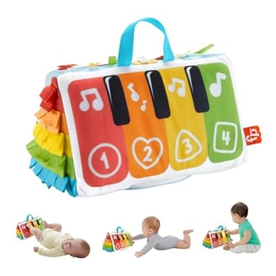 Fisher-Price Kick & Play Piano blandito pataditas, peluche con actividades, luces y sonidos, juguete para bebé recién nacido (Mattel HND54) | Ya disponible en tu tienda friki favorita! En mundofriki.es!