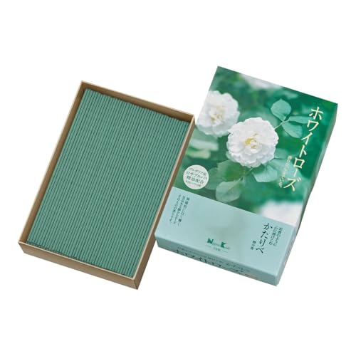 かたりべ ホワイトローズ 大容量 約200g 線香 日本香堂 煙少なめ