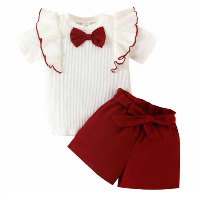 Image of 4YOU DRESSES Beautiful Cotton Blend Fabric Top and shorts for girls