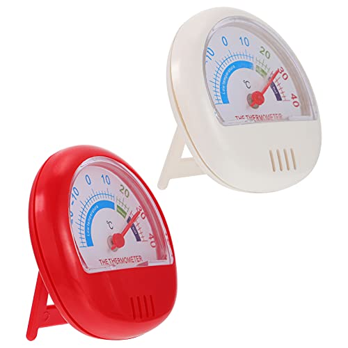 UPKOCH 2Pcs Geladeira Freezer Temperatura Tester Medidor de Temperatura Plástico para Casa Branca Ve