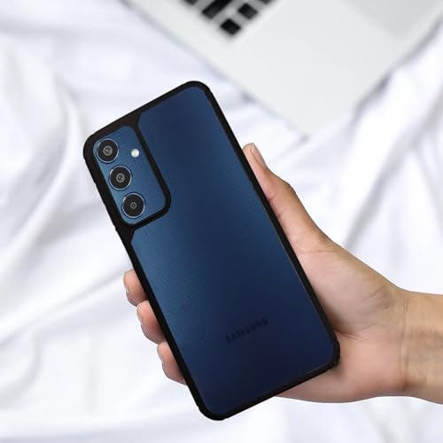 Image of AIBEX Crystal Clear Back Case Compatible with Samsung Galaxy M35 5G Back Cover Case | 360 Degree Protection | Shock Proof Design | Transparent Back Cover (PC & TPU, Bumper)