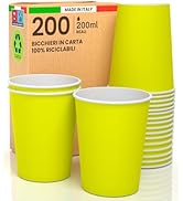 Verres Jetables 75ml 1000 Verres à Café En Papier 75ml - Jetables Biodégradables 4 Couleurs - COFFISANO Lot 1000 Verres Papier