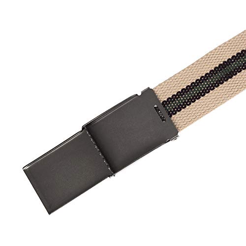 Image of Mile High Life Canvas Web Belt | Cut to Fit Up to 52 inch | Flip-Top Matte Silver Nickel Buckle 12 Colors