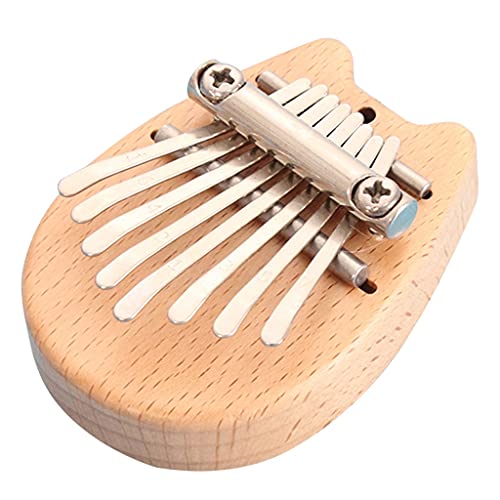 Wzhzj Mini 8 touches bois acajou pouce doigt Piano avec lanière Percussion Instrument de musique jouet cadeau pour les… - Les Beatles, Paul McCartney, John Lennon, RIngo Starr, George Harrison Wzhzj Mini 8 touches bois acajou pouce doigt Piano avec lanière Percussion Instrument de musique jouet cadeau pour les…