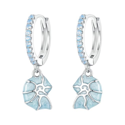 Boucles d'oreilles conque anti-allergie en argent Sterling de plage