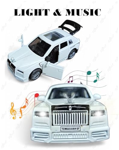 Image of toyco Alloy Metal SUV Toy Car for Kids | Pull Back Unbreakable Small Toy Cars | Openable Doors, Smooth & Shiny Edges |1:36 Scale | Gift Toys for Boys and Girls Age 3+ | (rols Royce culina)