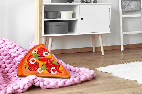 Ferocity Samt Kissen für das Kinderzimmer 40 cm Groß; Deko für Kinder Motiv Bunter Donut [091]