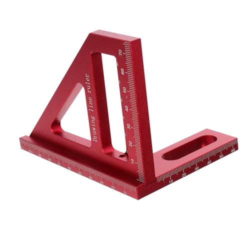 Mobestech 90度多角測定定規 アルウム合製 木工用スクエア スクエアツール 角定規 マイター測定工具 大工ツール アクセサリー