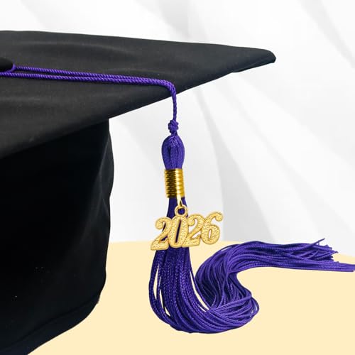 Image of GraduationMall Single&Multiple Color Graduation Tassel with 2026 Year Charm 9 inch
