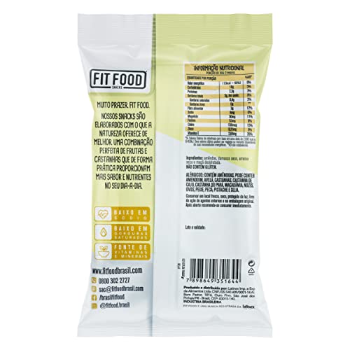 Mix de Frutas e Sementes Fiber Nuts Fit Food Pacote 30g