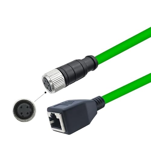 M12����RJ45�ւ̃I�X/���X�M�K�r�b�g�����P�[�u��4�R�A8�R�AADX�R�l�N�^�R�[�f�B���O�P�[�u�������P�[�u��(4-core D-type female,30M)