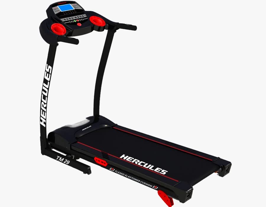 Hercules Fitness TM29 Digital Manual Incline Treadmill - Slim Folding Electric 2.5 HP Peak Automatic Foldable Motorized Running Indoor Treadmill for Home use Black-image-29