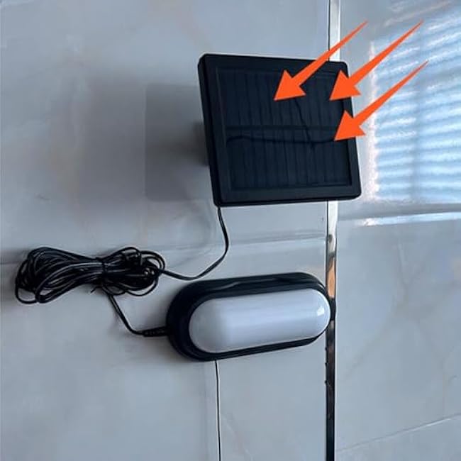 Solar Pendant Light Wall Mounted Hanging Exterior Lamp