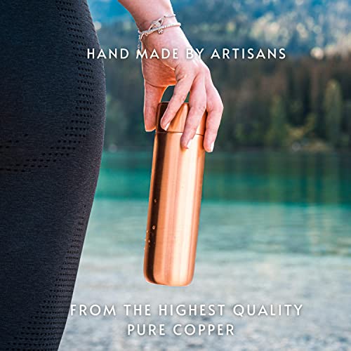 Kosdeg Copper Water Bottle 500 ml (Vintage Modern Smooth Design)
