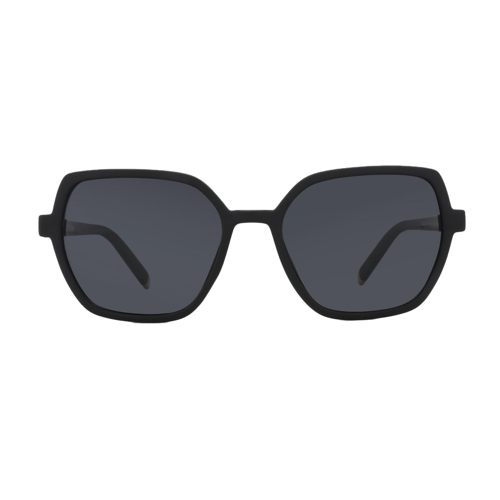 Modne sześciokątne okulary przeciwsłoneczne z polaryzacją damskie Uv400 Geometria Shade Ladies