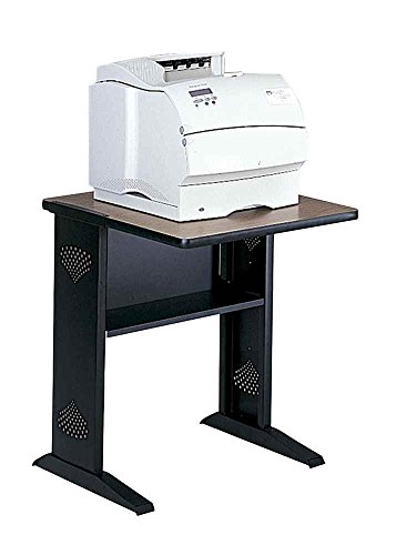 Safco Reversible Top Fax/Printer Stand - Steel - Black #TOP29