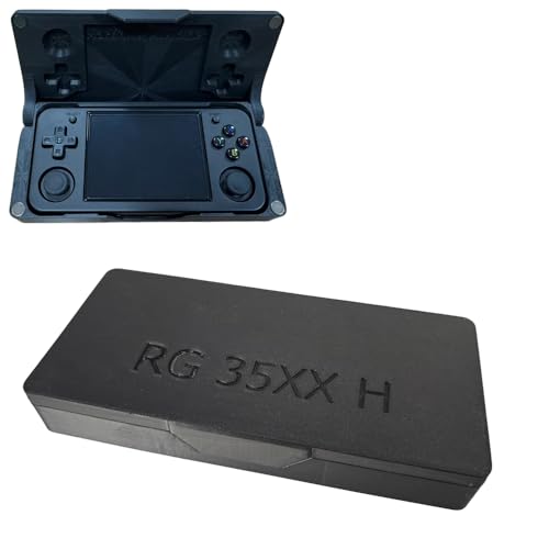 For Anbernic RG 35XX H �Q�[���R���\�[���p���[�P�[�X �g���x�����v���e�N�^�P�[�X �|�[�^�u�� ���g�� �n���h�w���h �Q�[���R���\�[���P�[�X �ی�J�o�[ �}�O�l�b�g���W�f�U�C�� �W����������ƕ����܂܊ȒP�ɏo������ �Q�[���@�v���e�N�^