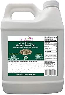 Verdana Organic Cold Pressed Unrefined Canadian Hemp Seed Oil – 32 Fl oz