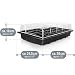 com-four® Set de Cultivo de 8 Piezas, Set con Tinas de Agua,...